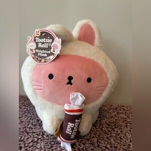🐰 Official Tootsie Roll Weighted Plush Bunny 🍬